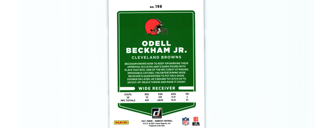 Odell Beckham Jr. 2021 VARIATION Donruss #198.2