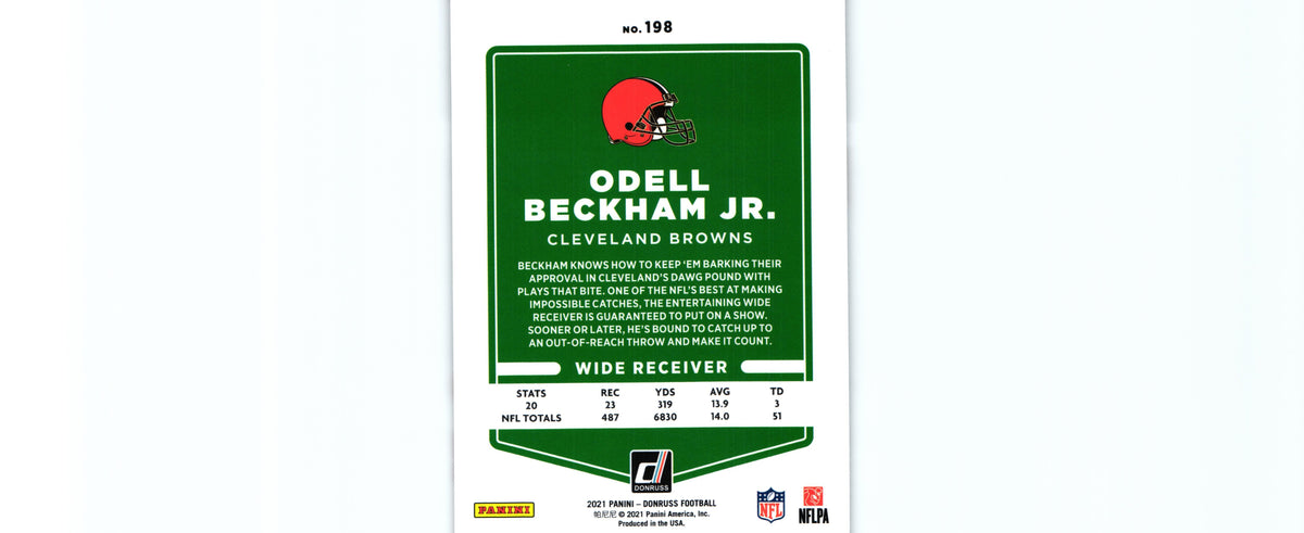 Odell Beckham Jr. 2021 VARIATION Donruss #198.2