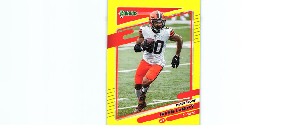 Jarvis Landry 2021 PRESS PROOF YELLOW Donruss #201