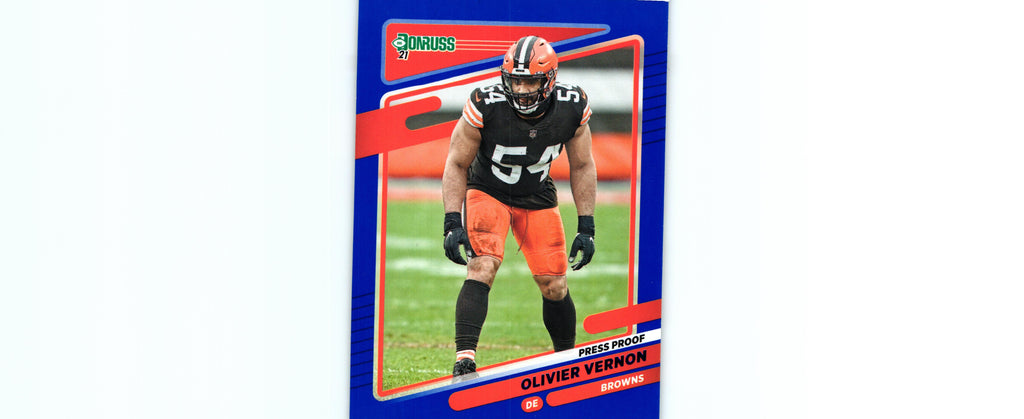 Olivier Vernon 2021 PRESS PROOF BLUE Donruss #202