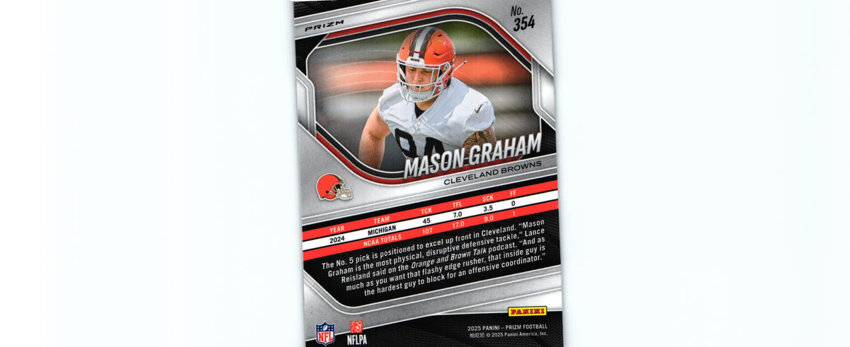 Mason Graham 2025 LAZER Prizm #354 RC