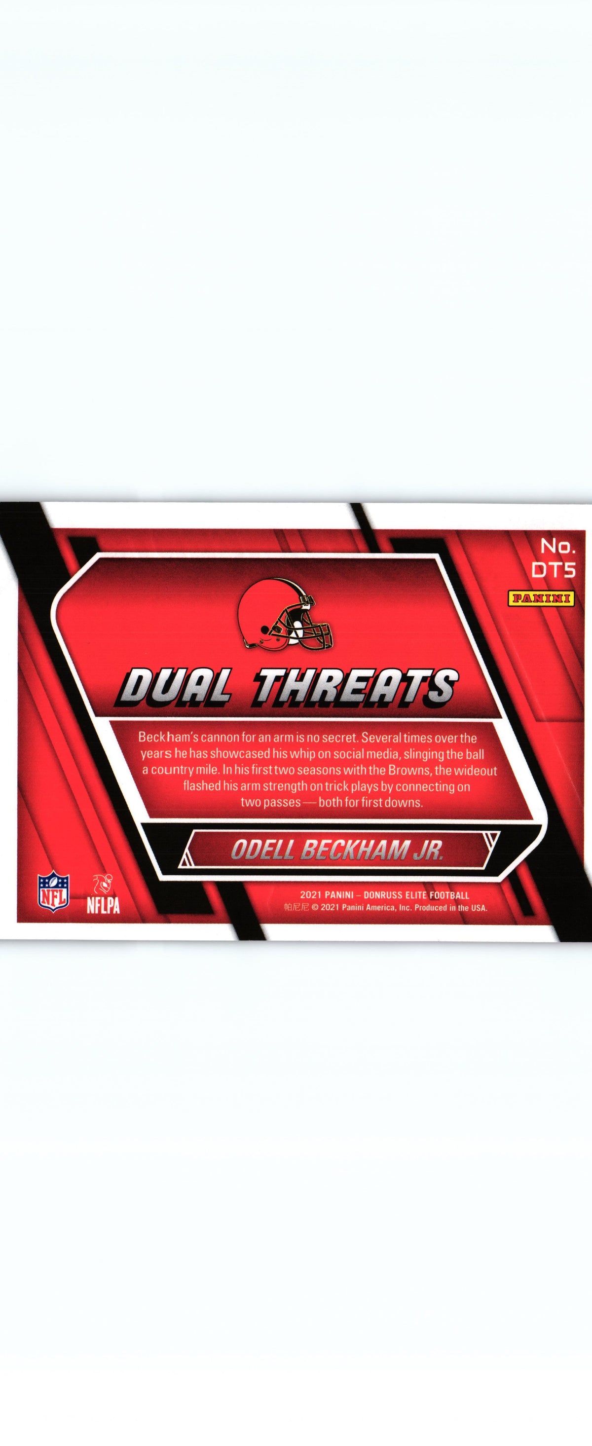 Odell Beckham Jr. 2021 Donruss Elite DT5