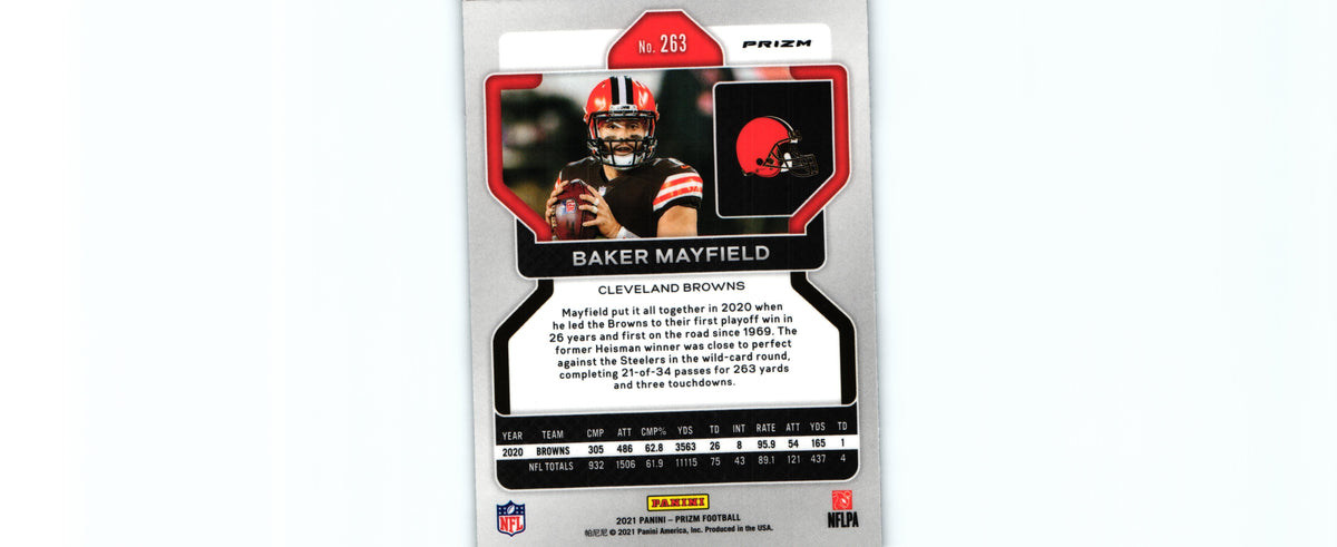 Baker Mayfield 2021 SILVER Prizm #263