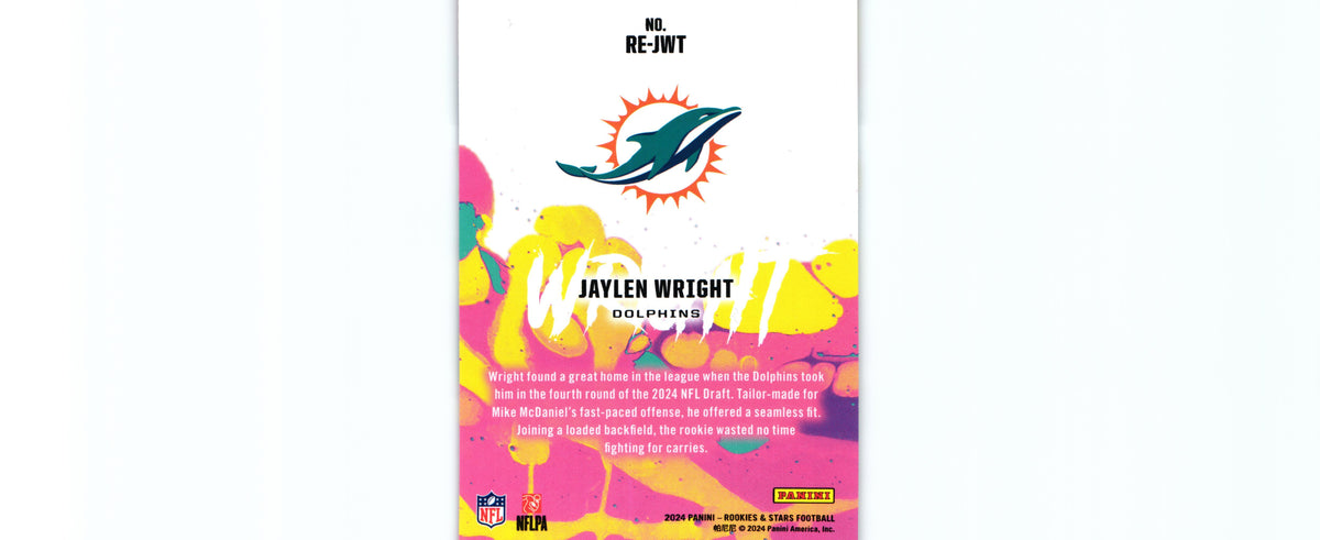 Jaylen Wright 2024 Rookies&Stars RE-JWT RC