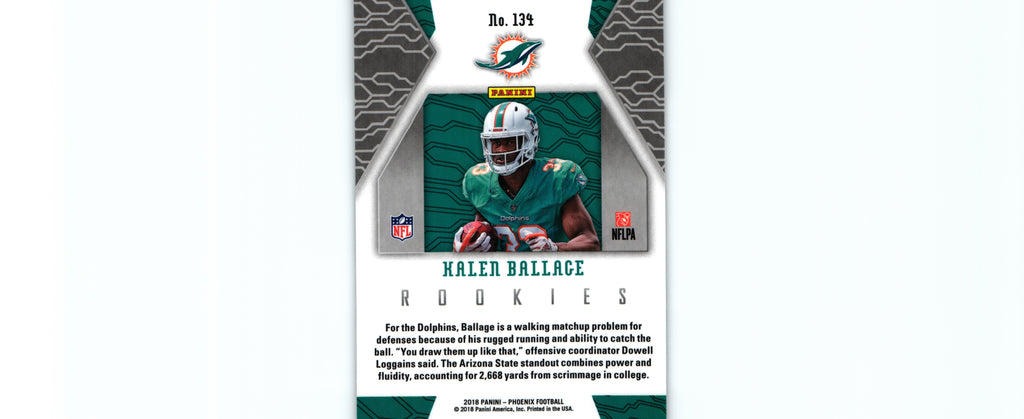 Kalen Ballage 2018 Phoenix #134 RC