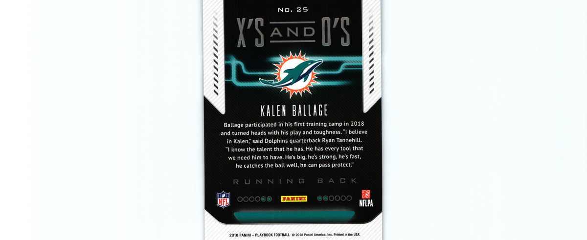 Kalen Ballage 2018 Playbook #25