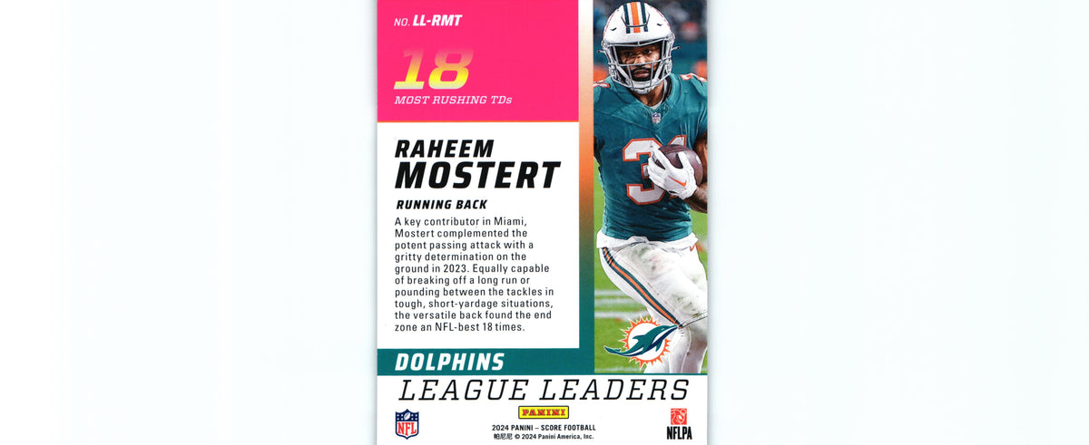 Raheem Mostert 2024 Score LL-RMT