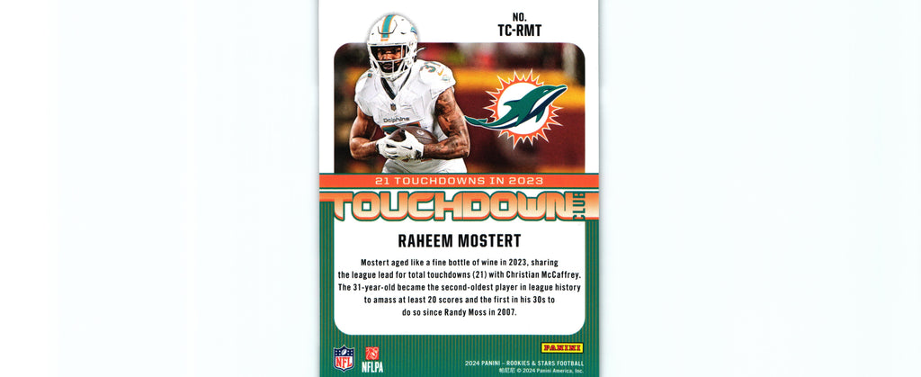 Raheem Mostert 2024 Rookies&Stars TC-RMT
