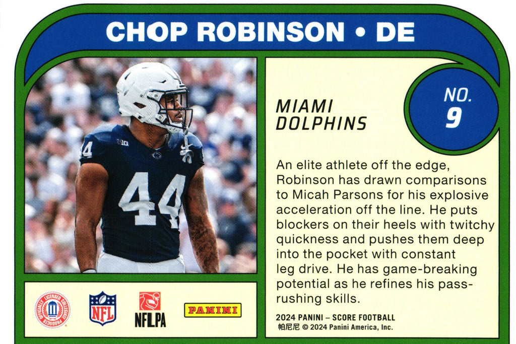 Chop Robinson 2024 Score #9 RC