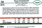 Malik Washington 2024 X-FRACTOR Topps #254 RC