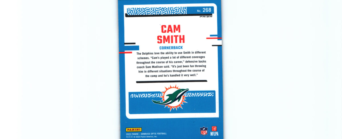 Cam Smith 2023 PURPLE SHOCK Donruss Optic #268 RC