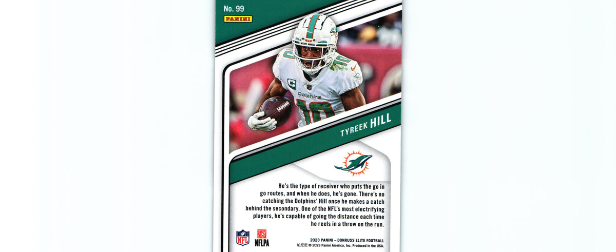 Tyreek Hill 2023 GREEN DISCO Donruss Elite #99