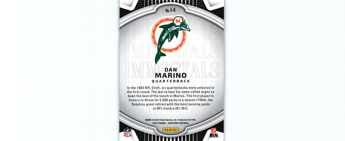 Dan Marino 2023 Certified I-4