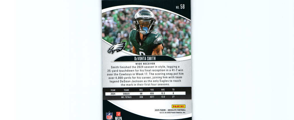 DeVonta Smith 2025 GREEN Absolute #58