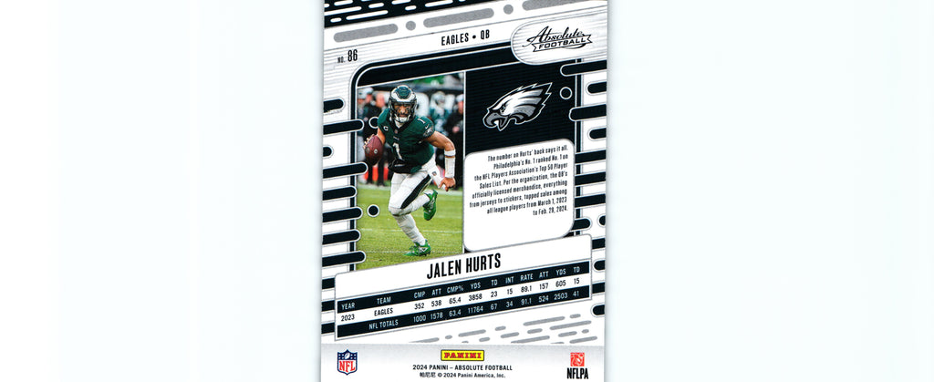 Jalen Hurts 2024 BLACK Absolute #286