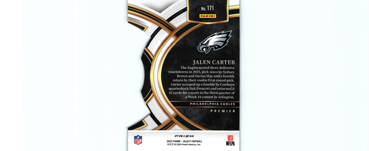 Jalen Carter 2023 SILVER DIE CUT Select #171 RC