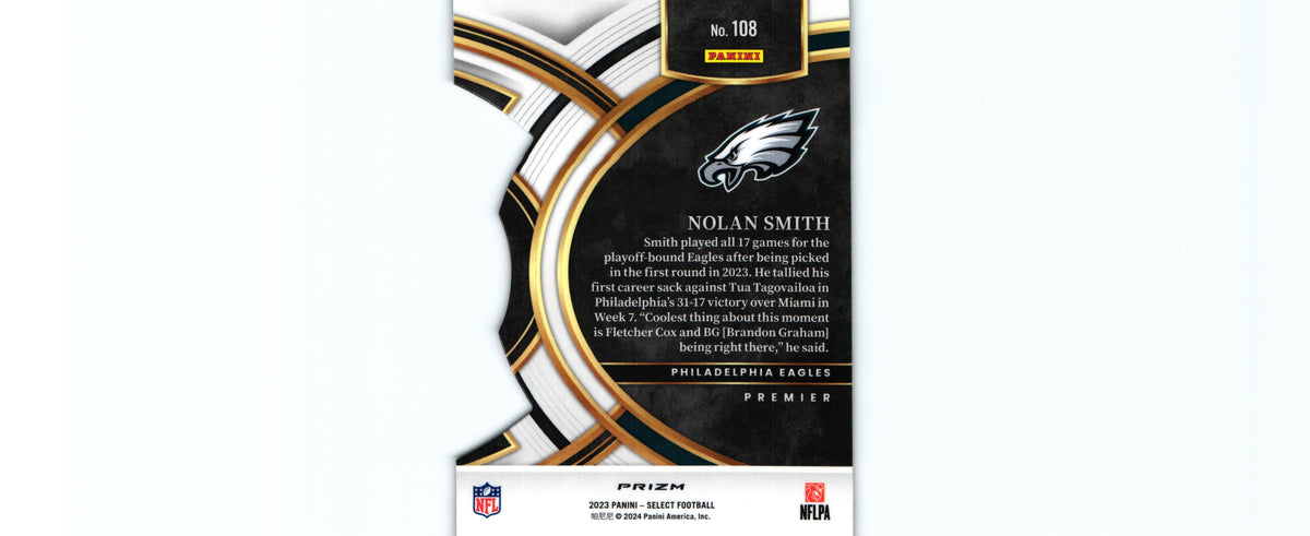 Nolan Smith 2023 BLACK&GOLD DIE CUT Select #108 RC