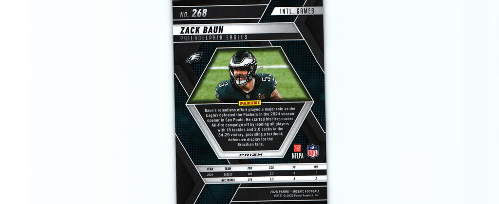 Zack Baun 2025 SILVER MOSAIC Mosaic #268