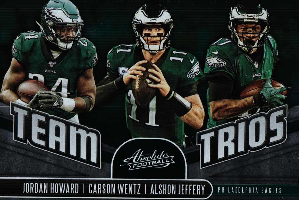Jordan Howard/Carson Wentz/Alshon Jeffery 2019 Absolute TT-PE, Eagles