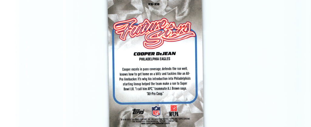Cooper DeJean 2025 Topps FS-20