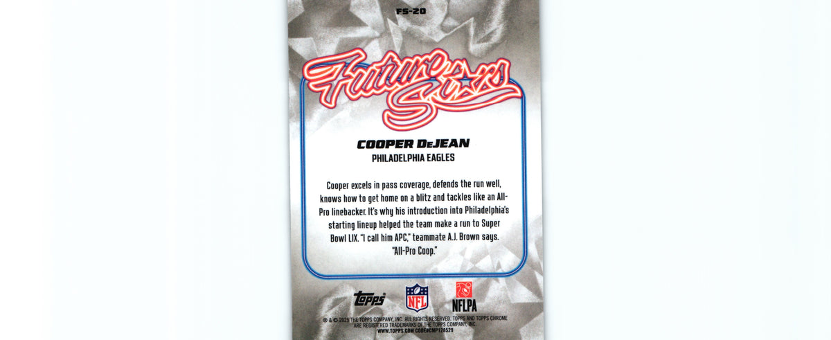 Cooper DeJean 2025 Topps FS-20
