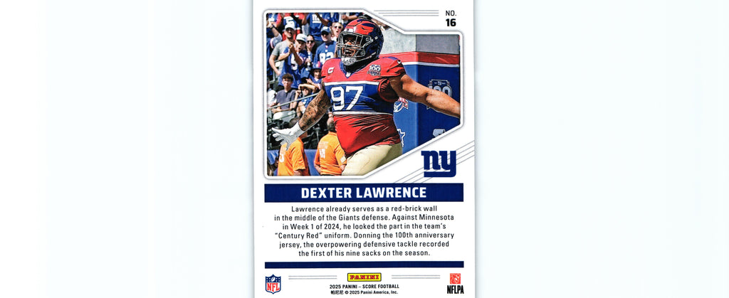 Dexter Lawrence 2025 Score #16