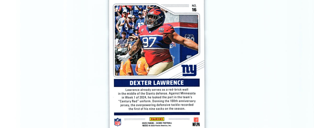 Dexter Lawrence 2025 Score #16