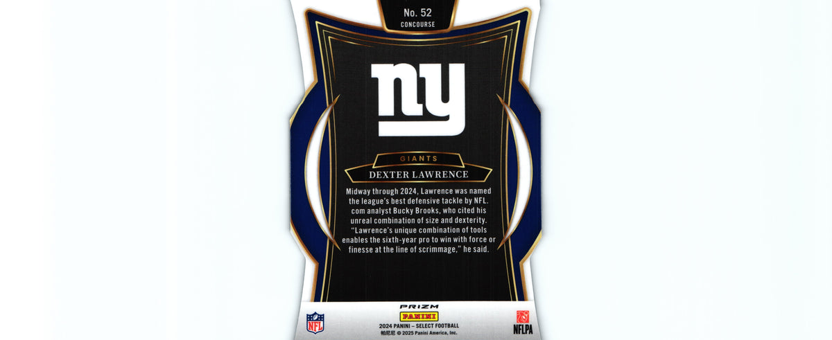 Dexter Lawrence 2024 SILVER DIE CUT Select #52