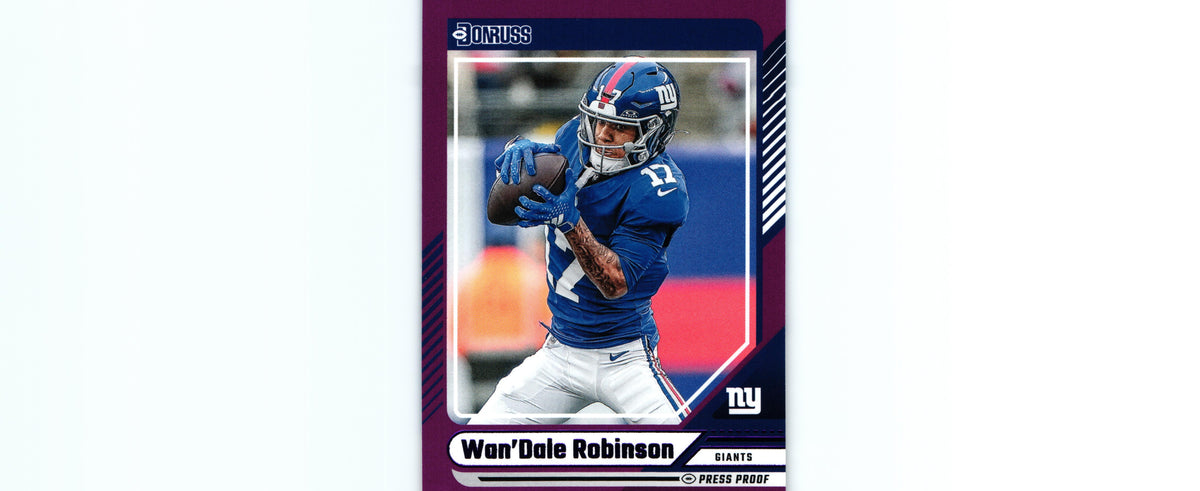 Wan'Dale Robinson 2024 PRESS PROOF PURPLE Donruss #272
