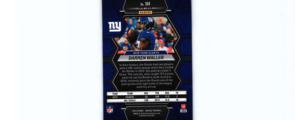 Darren Waller 2023 CAMO RED Mosaic #184