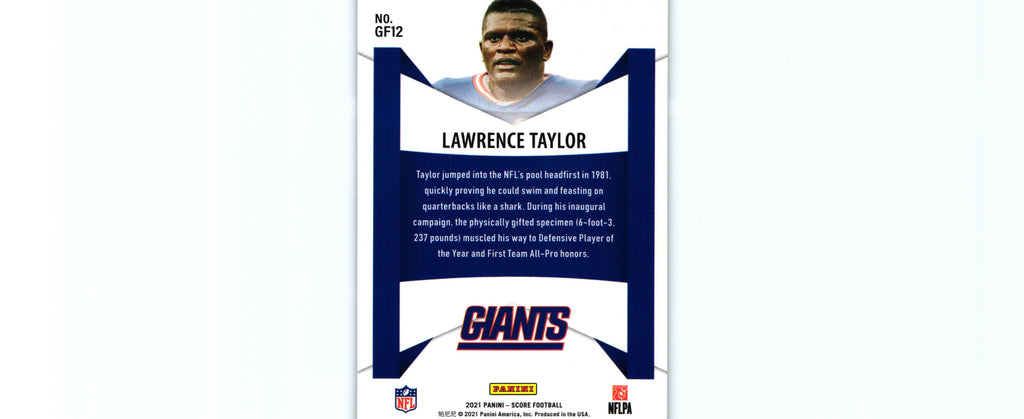 Lawrence Taylor 2021 Score GF-12