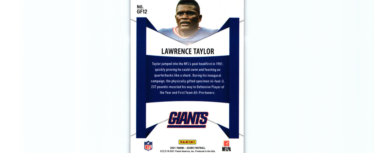 Lawrence Taylor 2021 Score GF-12