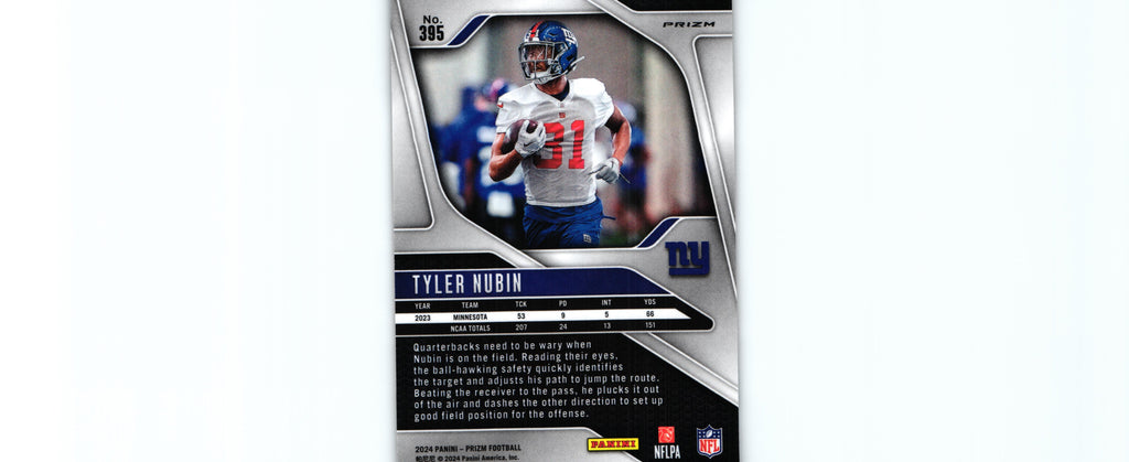 Tyler Nubin 2024 ORANGE LAZER Prizm #395 RC