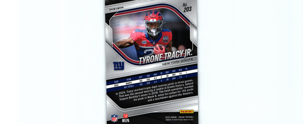 Tyrone Tracy 2025 SILVER Prizm #203