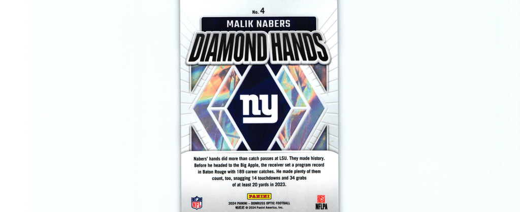 Malik Nabers 2024 Donruss Optic #4 RC