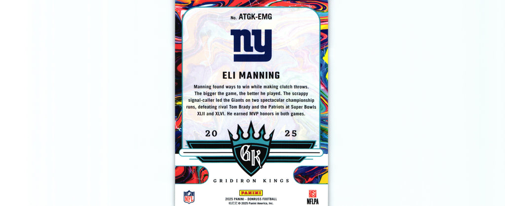 Eli Manning 2024 Donruss ATGK-EMG