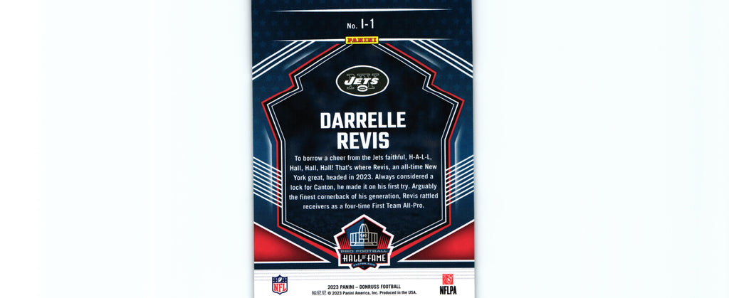 Darrell Revis 2023 Donruss I-1