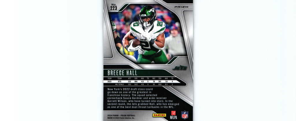 Breece Hall 2024 SILVER Prizm #223