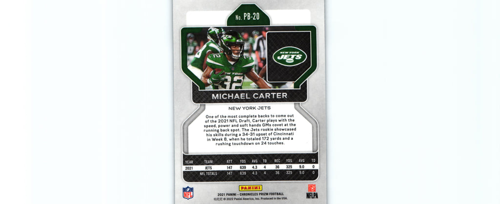 Michael Carter 2021 Chronicles PB-20 RC