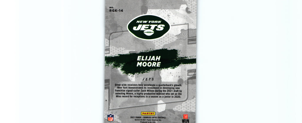 Elijah Moore 2021  Donruss Optic #RGK-14 RC