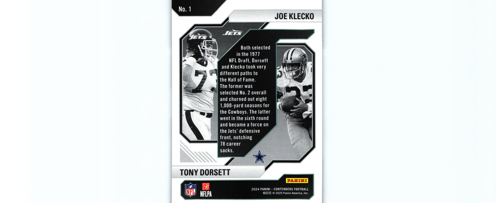 Joe Klecko/Tony Dorsett 2024 BRONZE Contenders #1