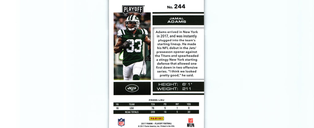 Jamal Adams 2017 Playoff #244 RC