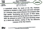 Olu Fashanu 2024 REFRACTOR Topps #238 RC