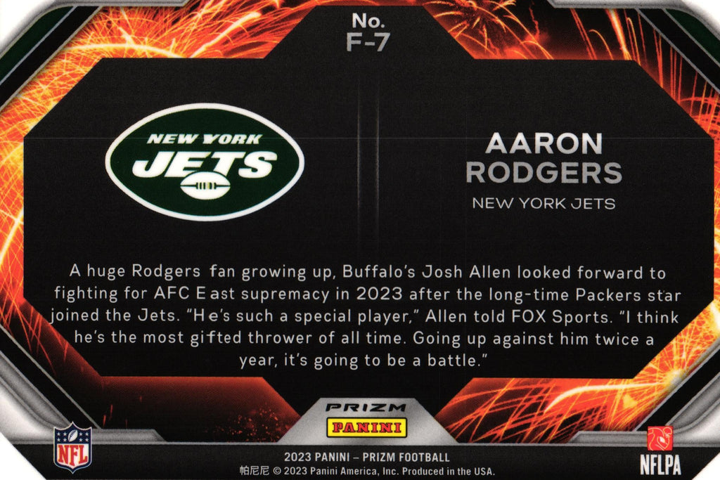 Aaron Rodgers 2023 GREEN Prizm F-7