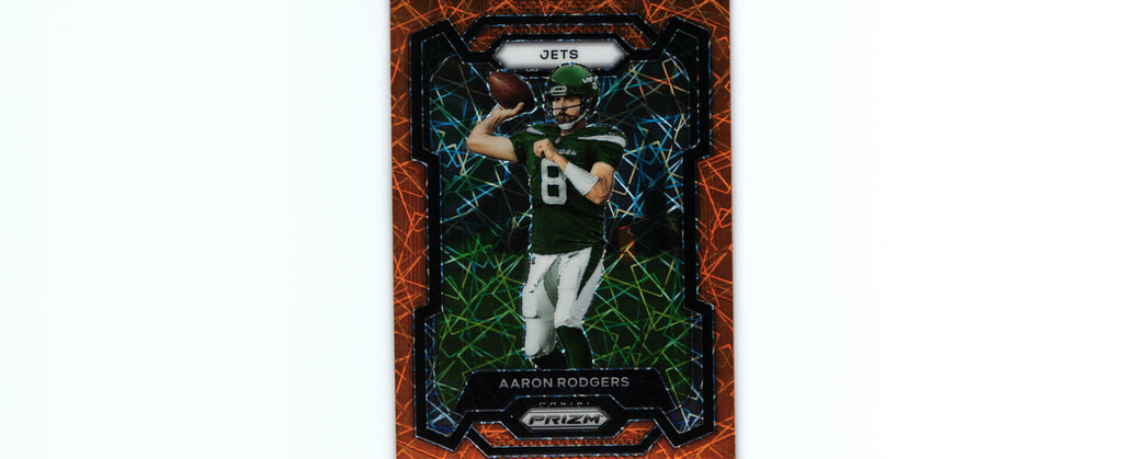 Aaron Rodgers 2023 ORANGE LAZER Prizm #227