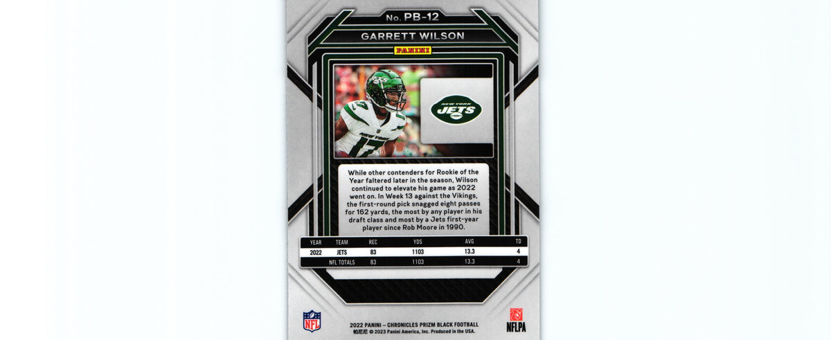 Garrett Wilson 2022 Chronicles PB-12 RC