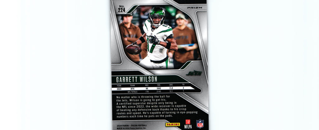 Garrett Wilson 2024 ORANGE LAZER Prizm #224