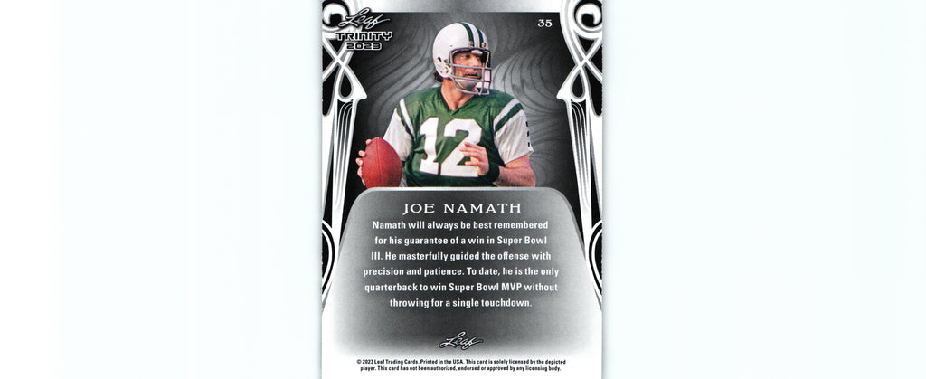 Joe Namath 2023 Leaf #35
