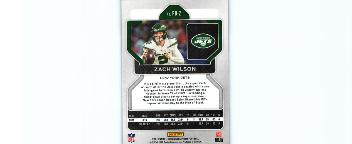Zach Wilson 2021 Chronicles PB-12 RC