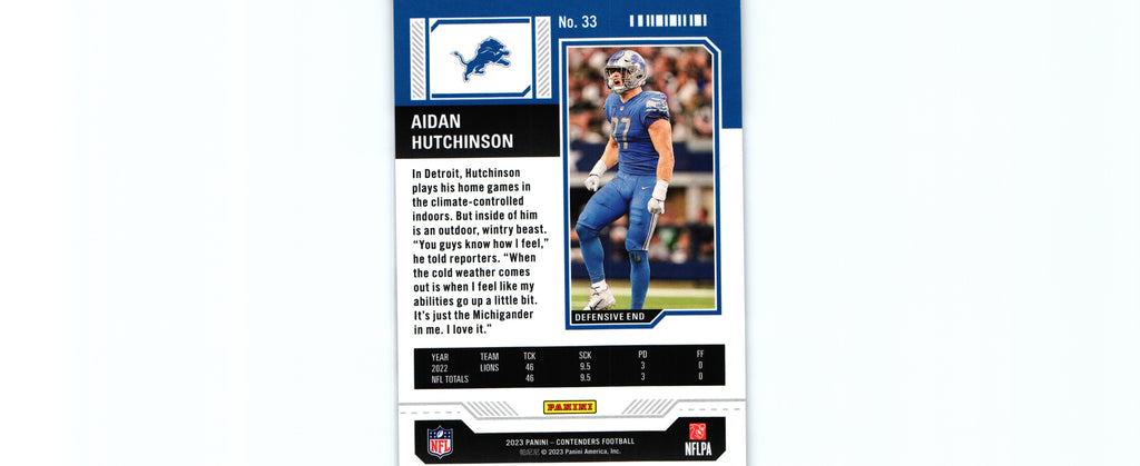 Aidan Hutchinson 2023 RED Contenders #33